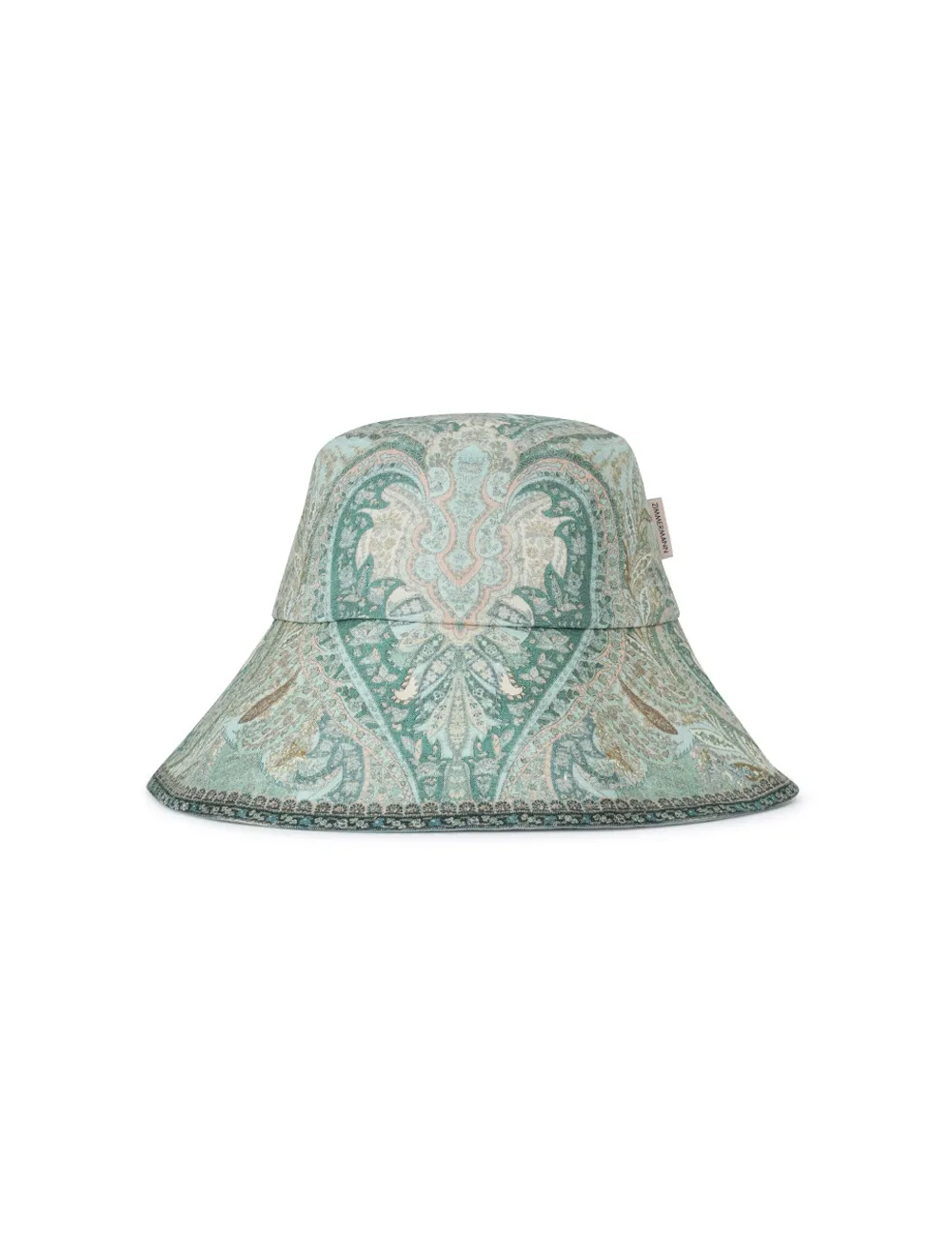 Printed Long Brim Bucket Hat