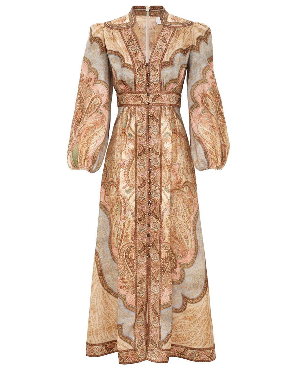 Wanderlust Plunge Midi Dress