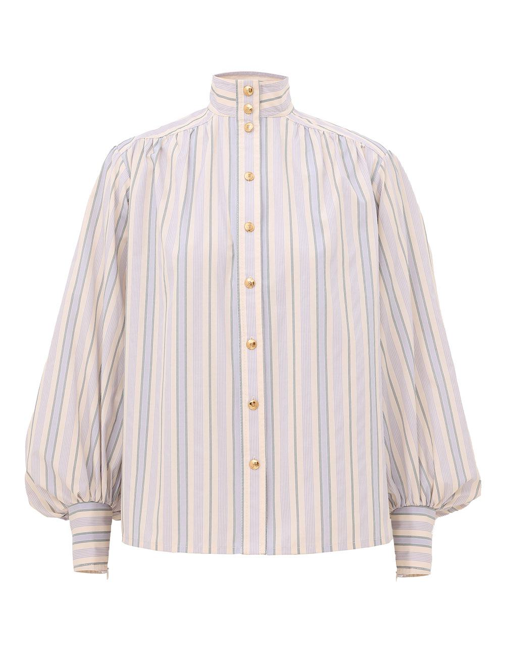 Stripe Billow Blouse