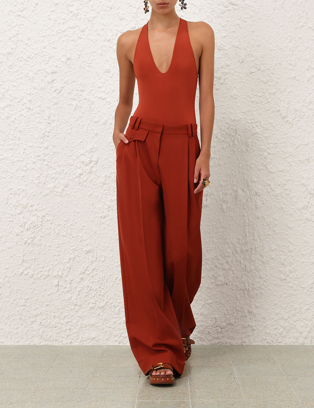 Luna Wool Slouch Pant