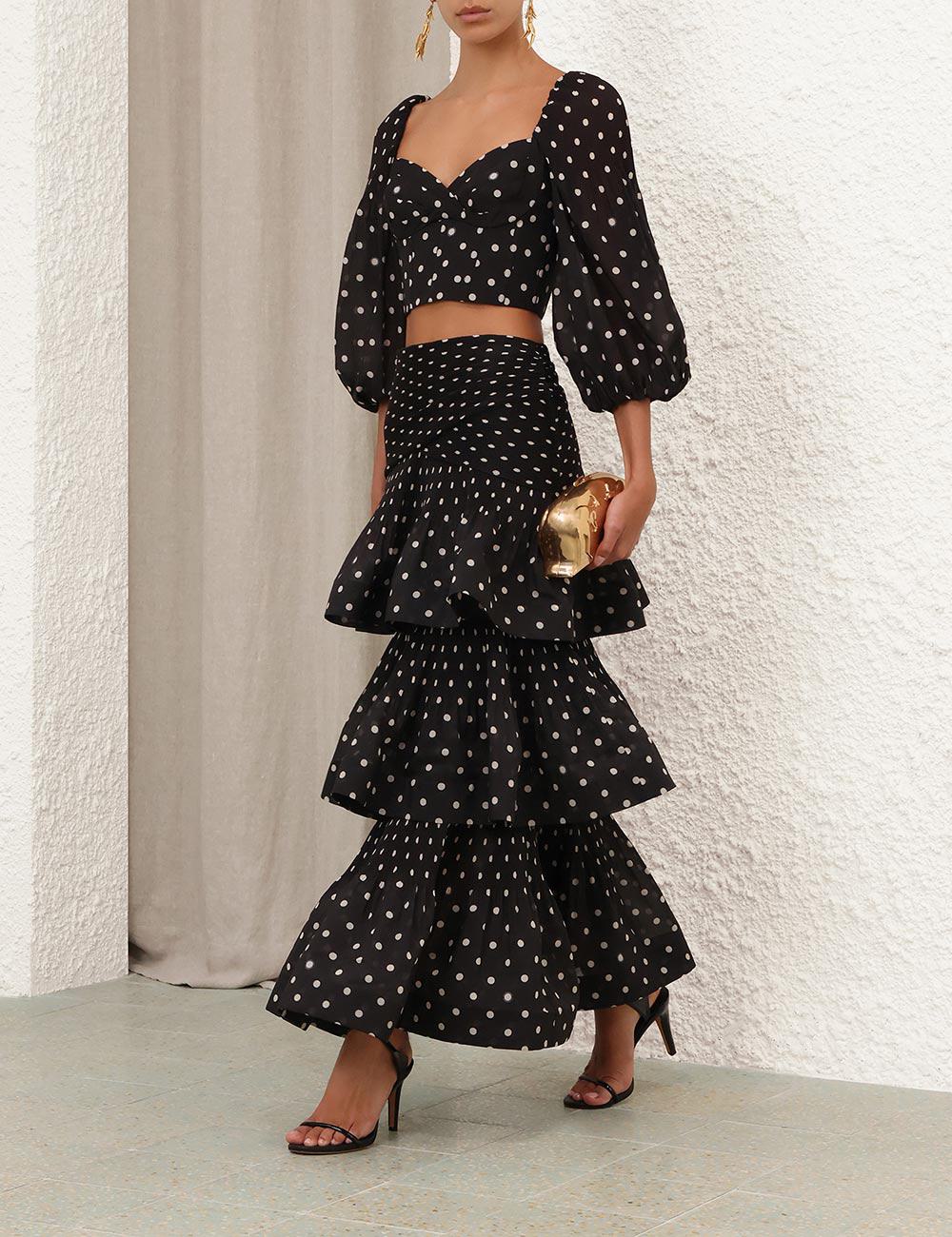 Pleated Draped Bodice