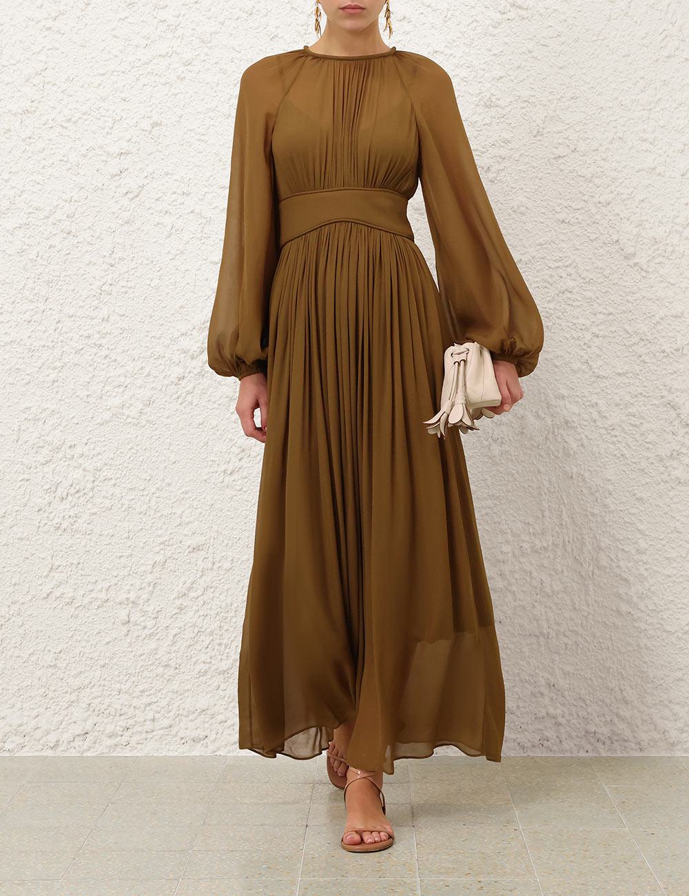Carousel Billow Maxi Dress