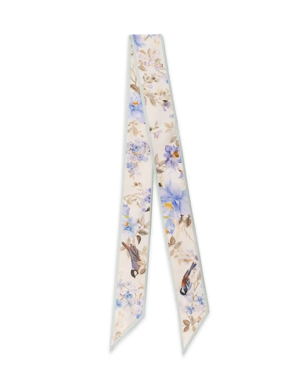 Printed Silk Ribbon Scarf