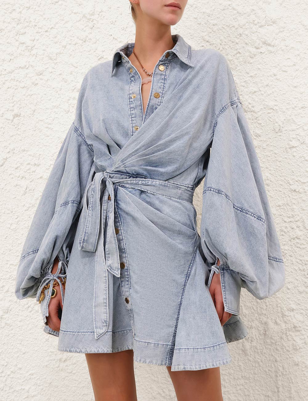Rebellion Denim Wrap Mini