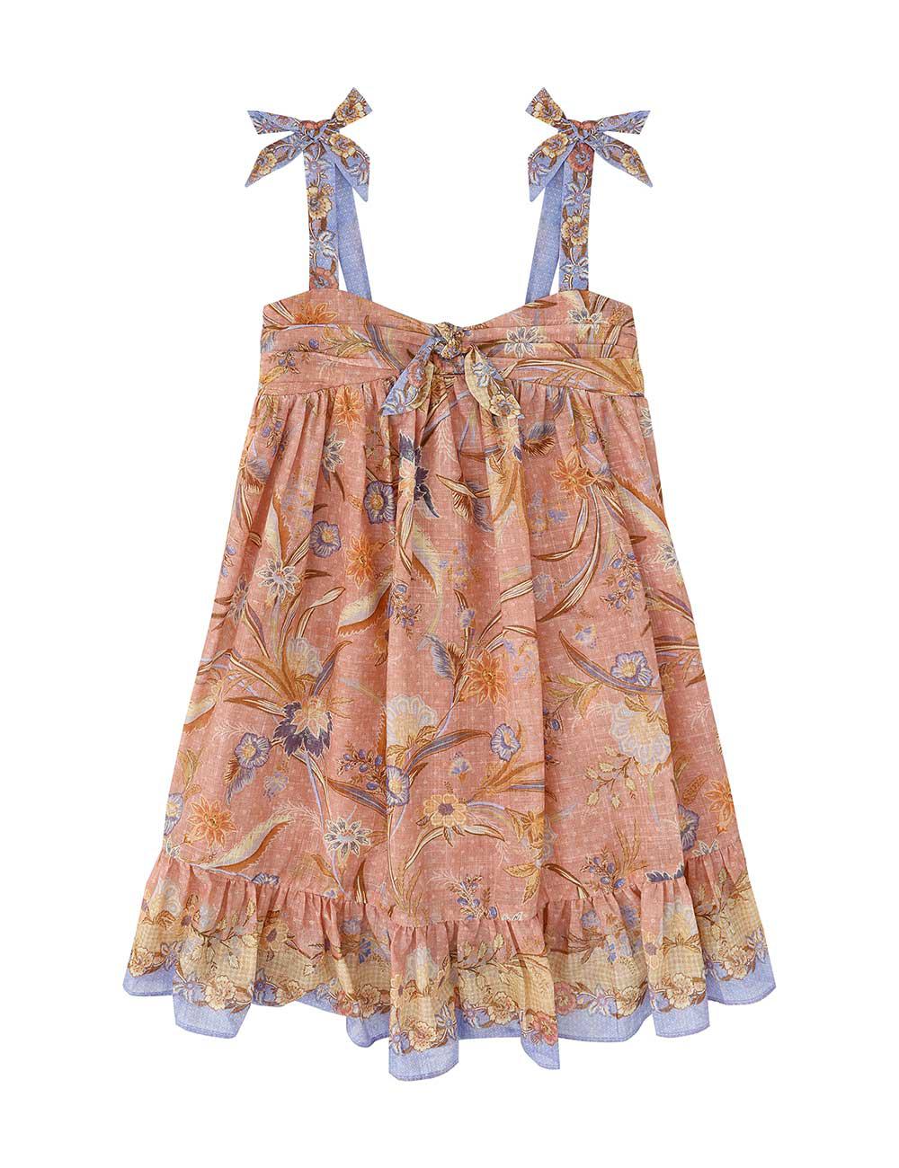 Indra Kids Tie Front Dress
