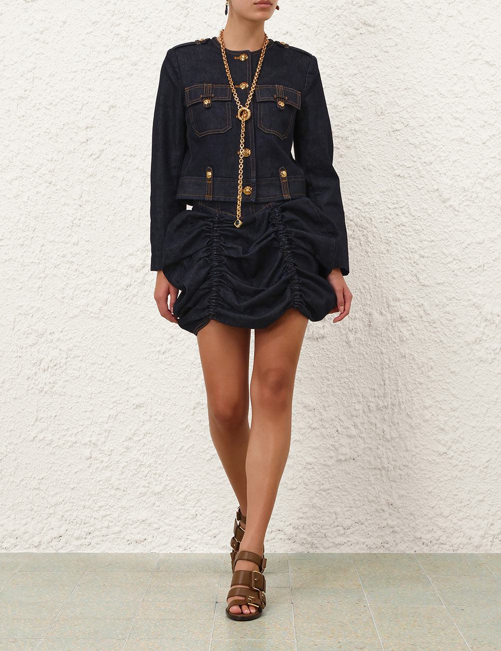 Rebellion Denim Mini Skirt