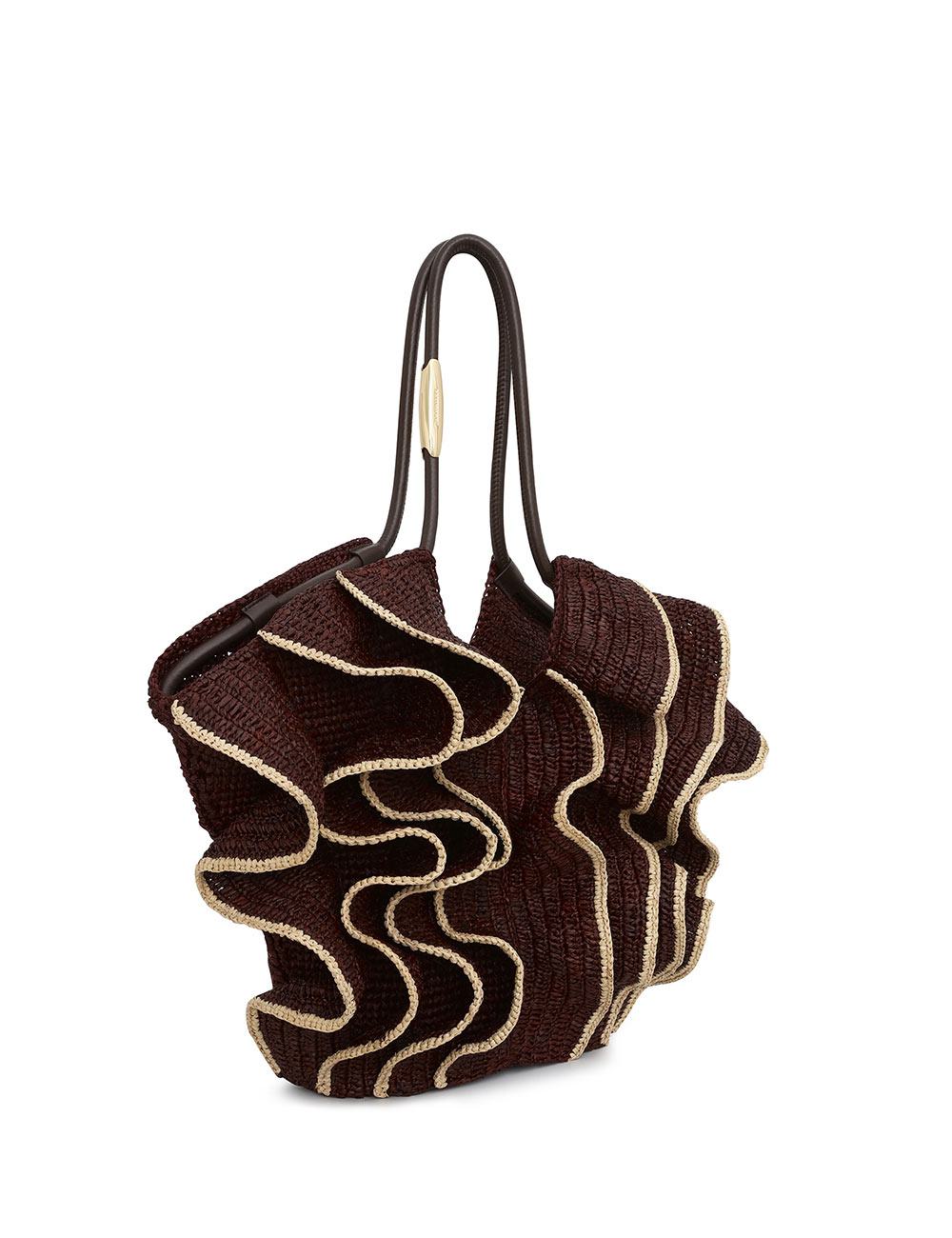 Goldentime Medium Ruffle Tote