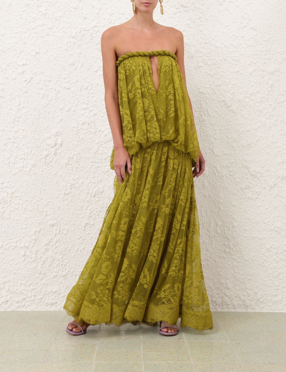 Luna Lace Bandeau Gown