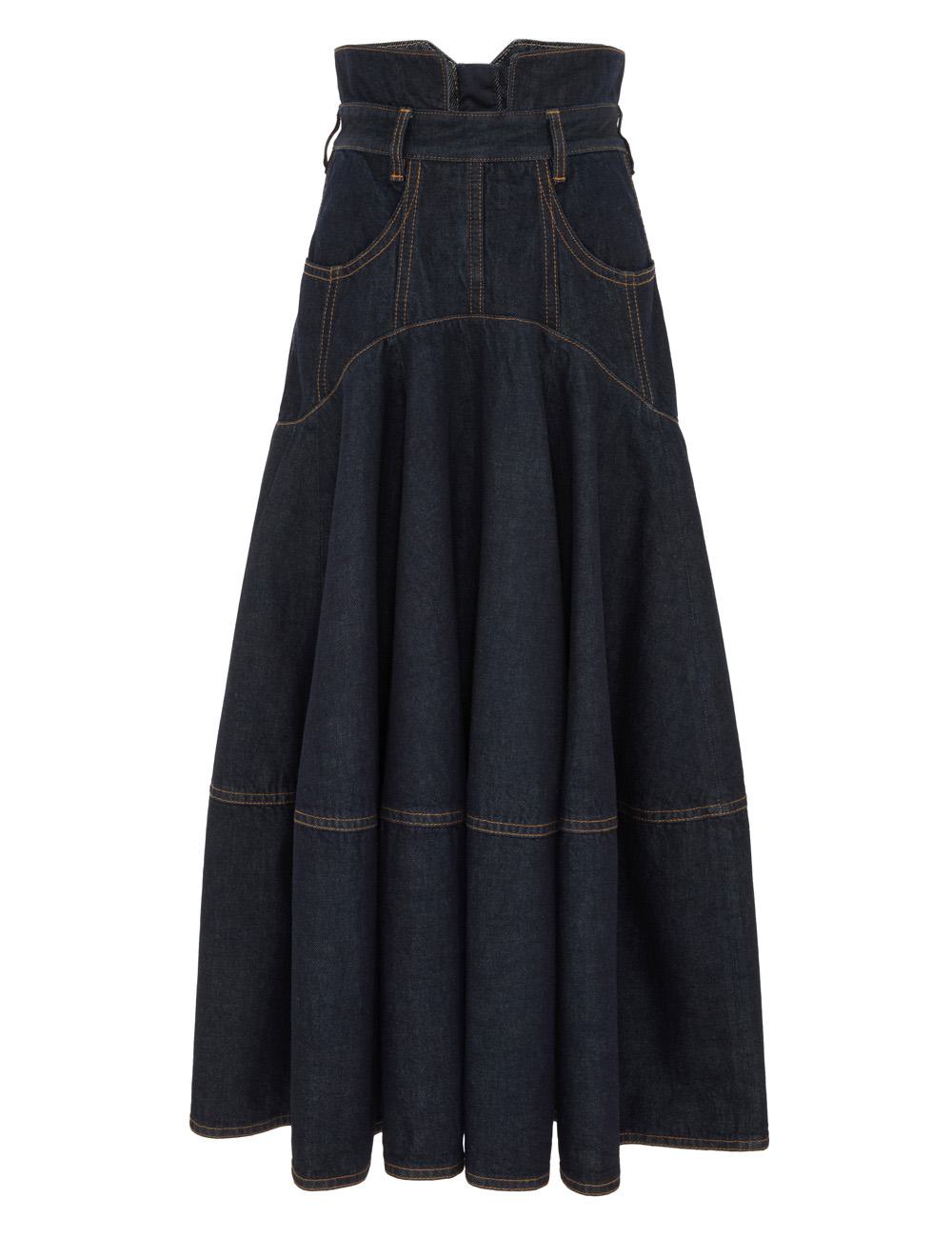 Luna Denim Midi Skirt
