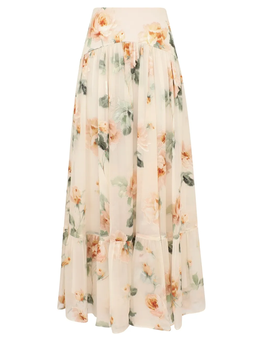 Carousel Burnout Midi Skirt