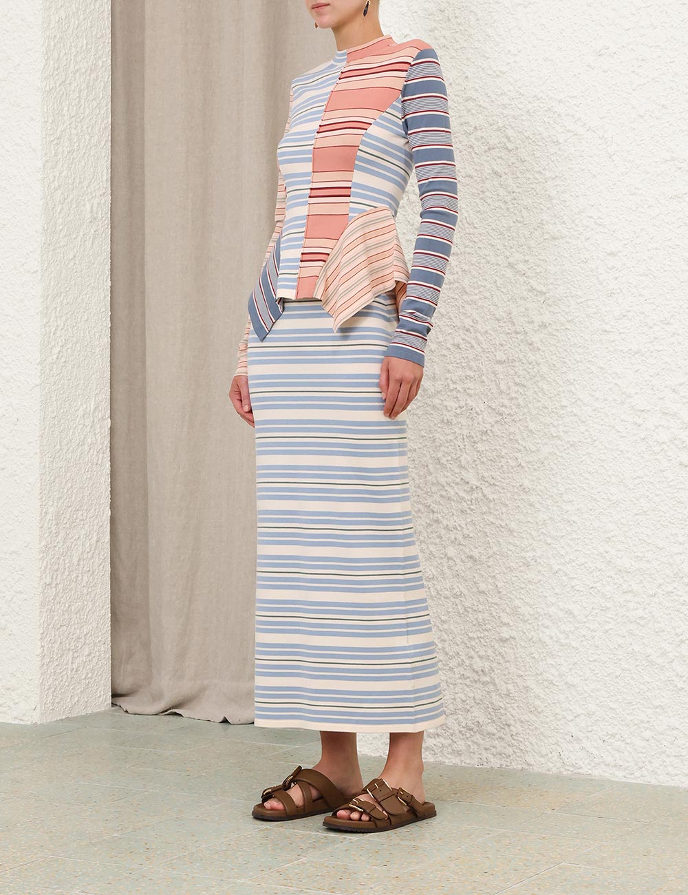 Rebellion Spliced Stripe Top