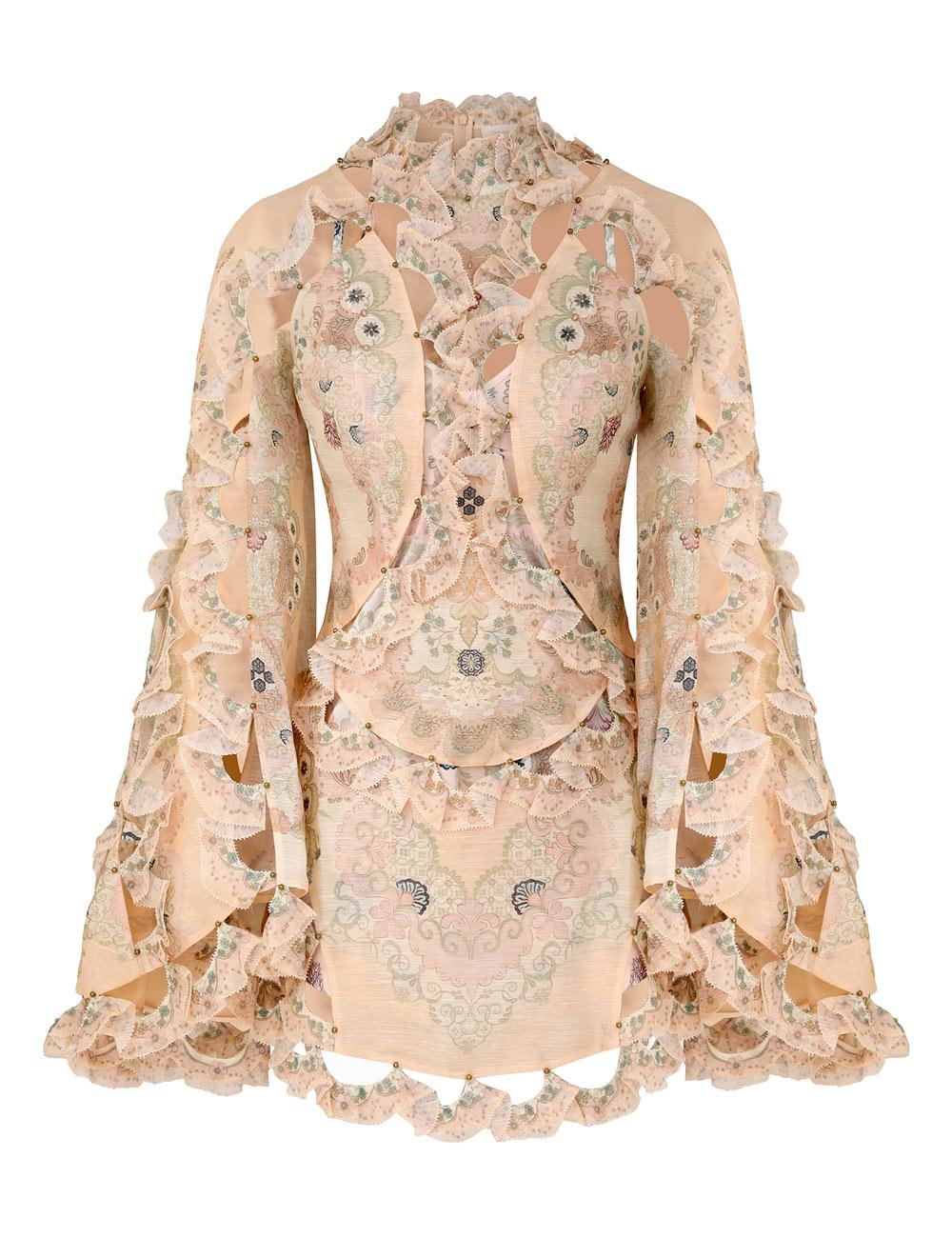 Rebellion Scallop Mini Dress