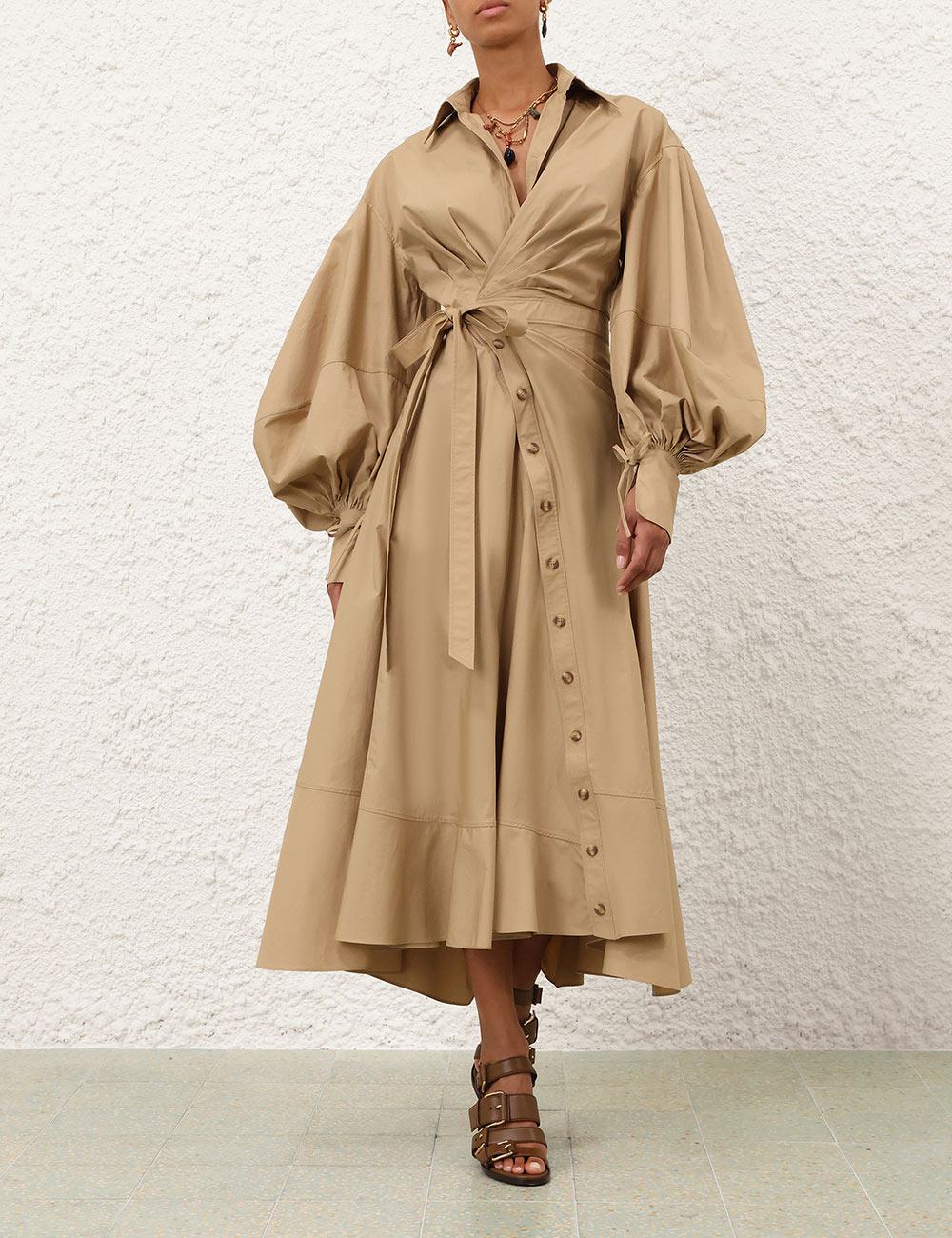 Rebellion Poplin Midi Dress