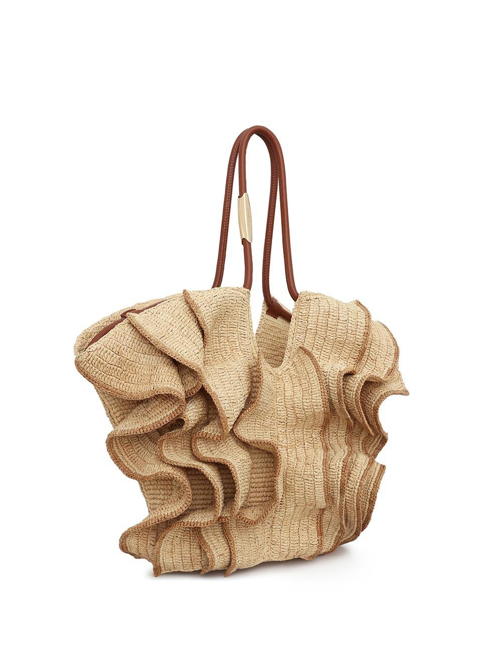 Goldentime Medium Ruffle Tote