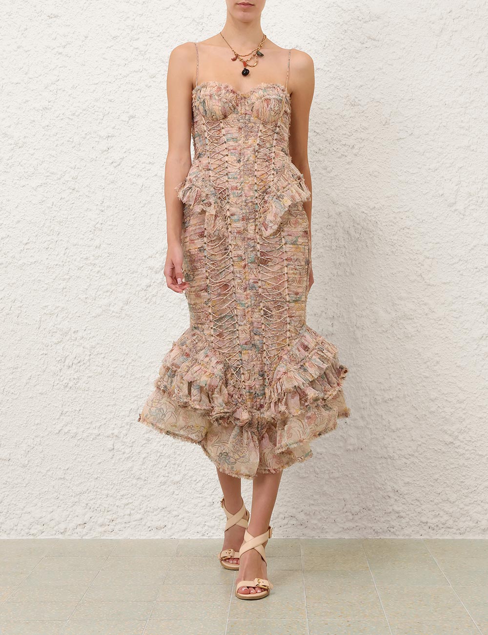Rebellion Frayed Midi Dress