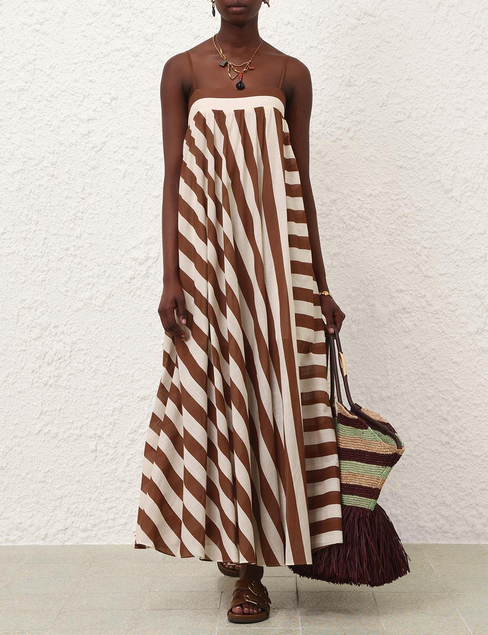 Daylight Stripe Maxi Dress