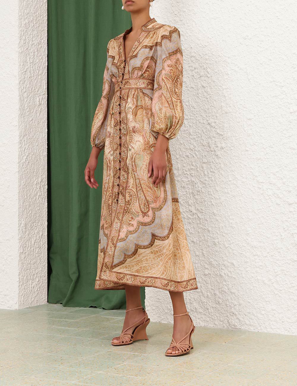 Wanderlust Plunge Midi Dress