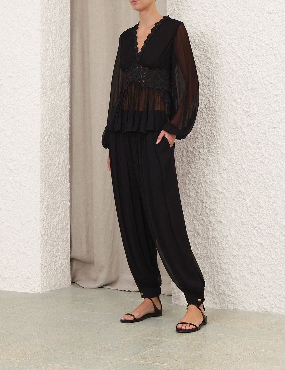 Luna Peplum Blouse