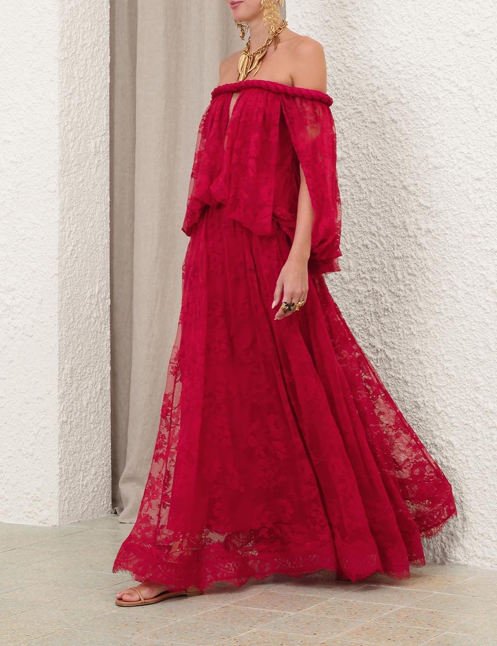 Luna Lace Billow Gown