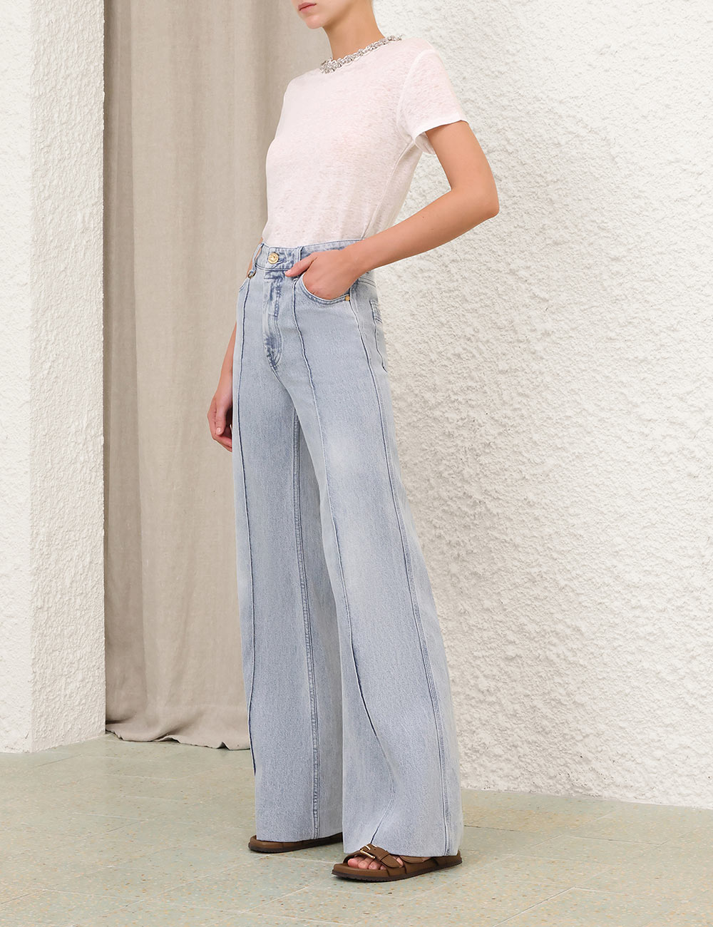 Denim Wide Leg Jean
