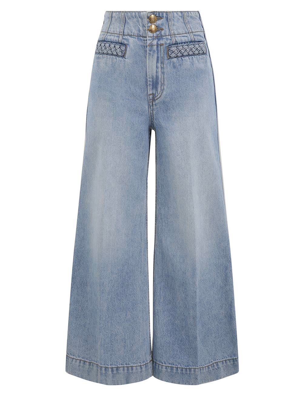 Indra Cropped Flare Jean