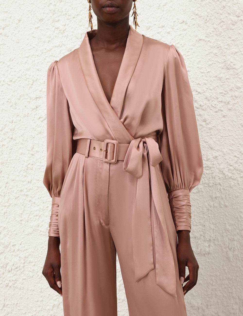 Silk Wrap Top