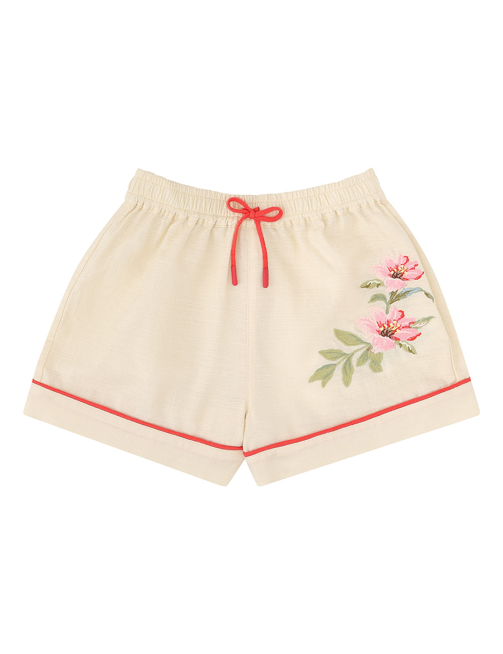 Aster Kids Embroidery Short