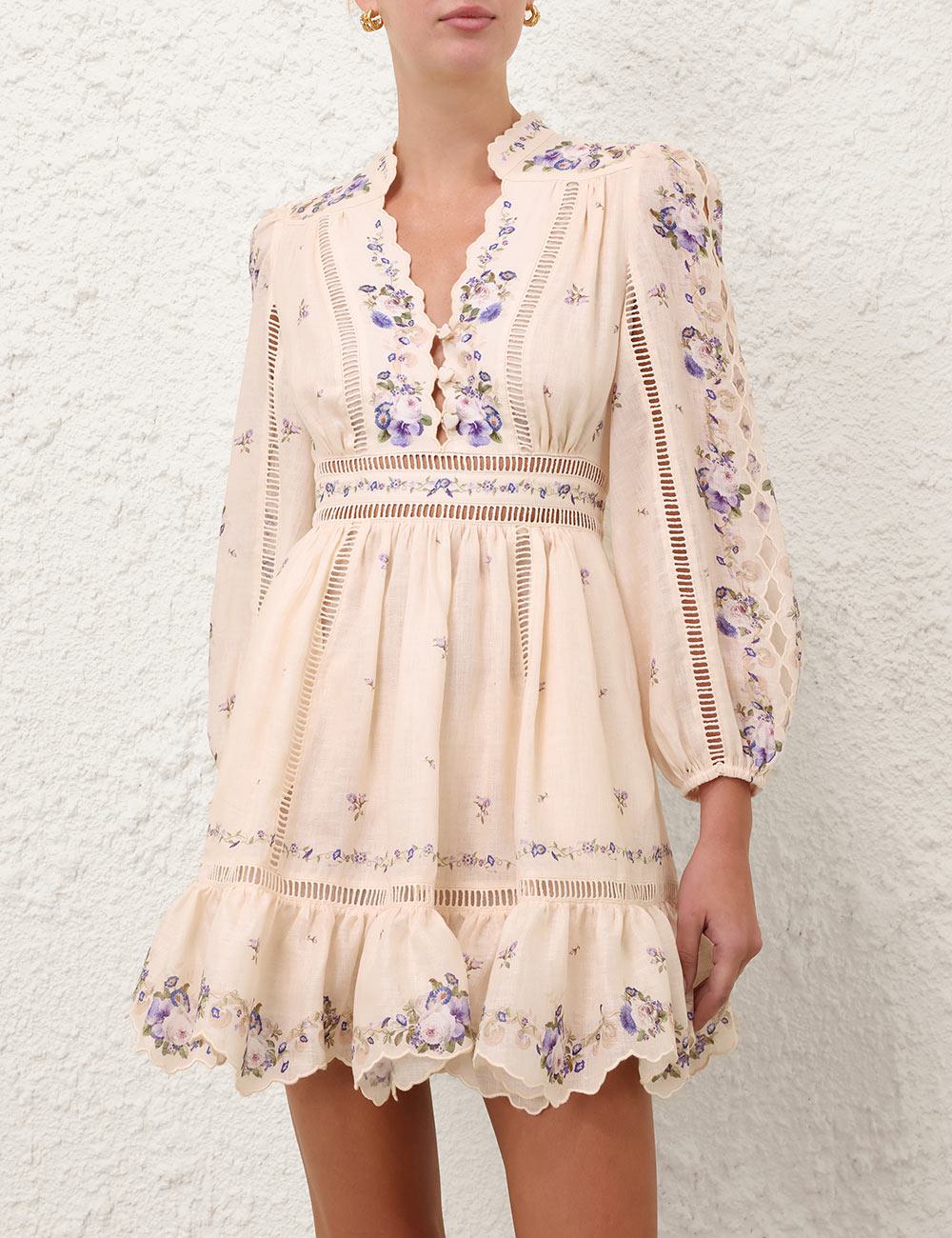 Patience Plunge Mini Dress
