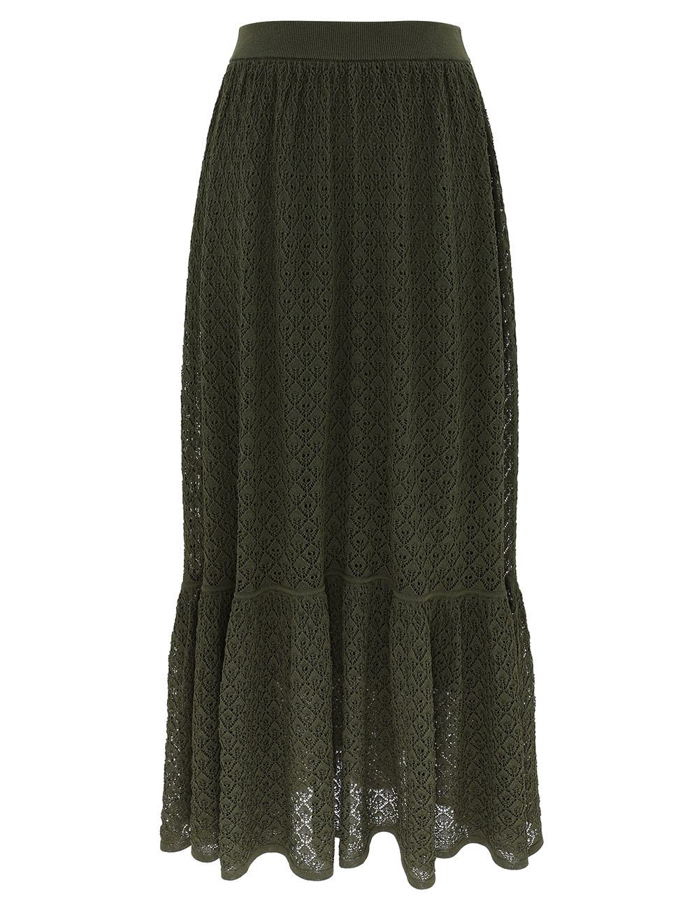 Luna Lace Knit Maxi Skirt