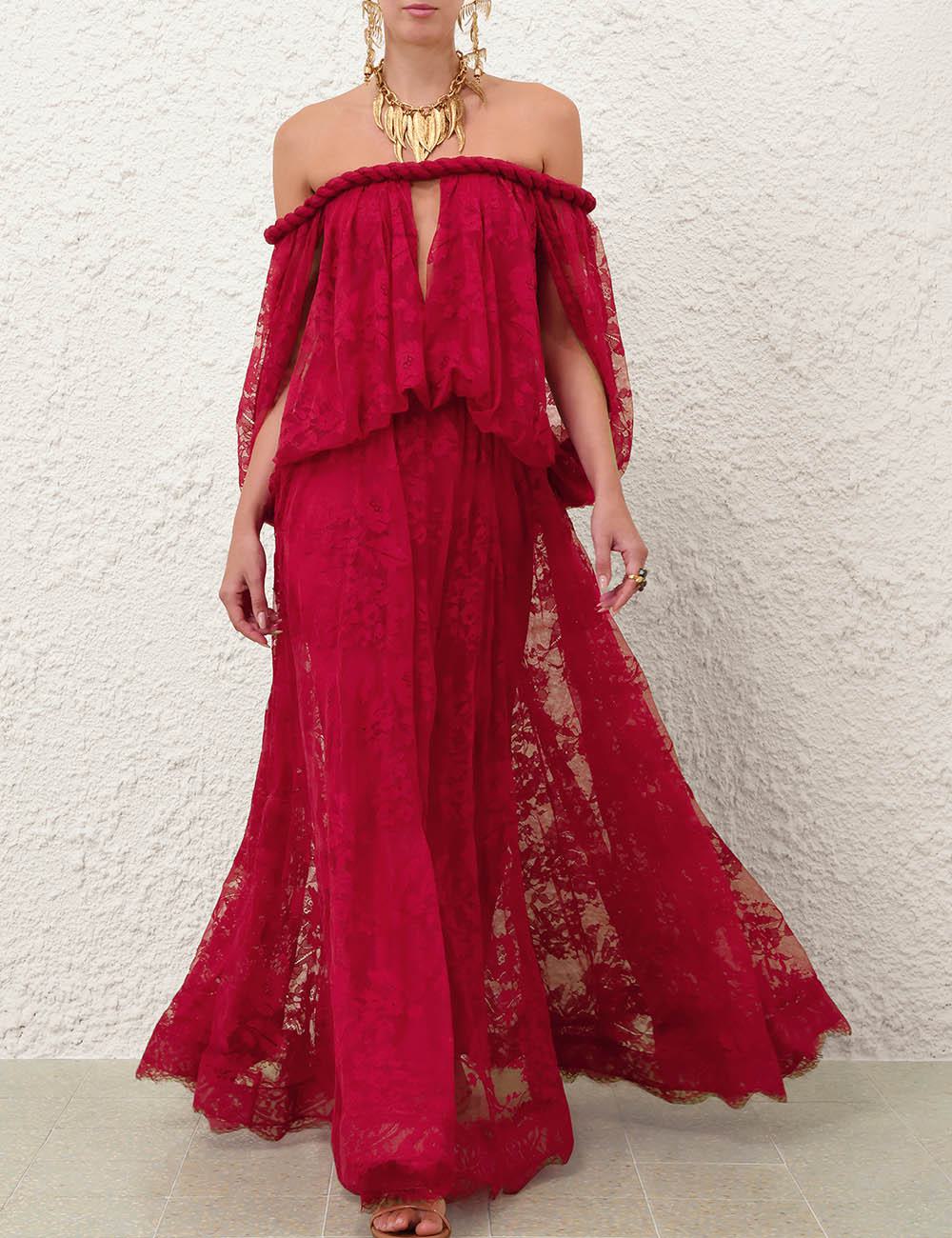 Luna Lace Billow Gown