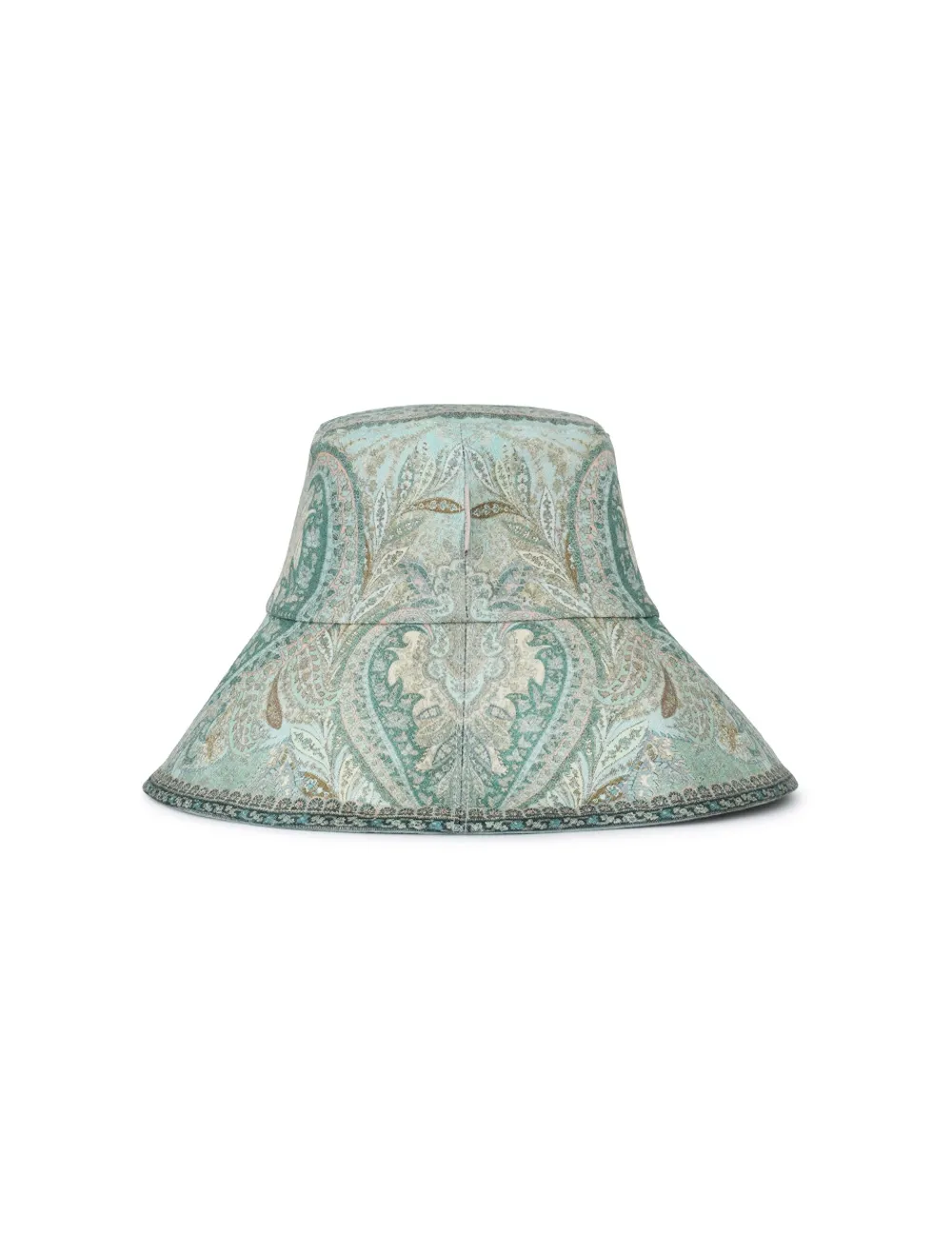 Printed Long Brim Bucket Hat