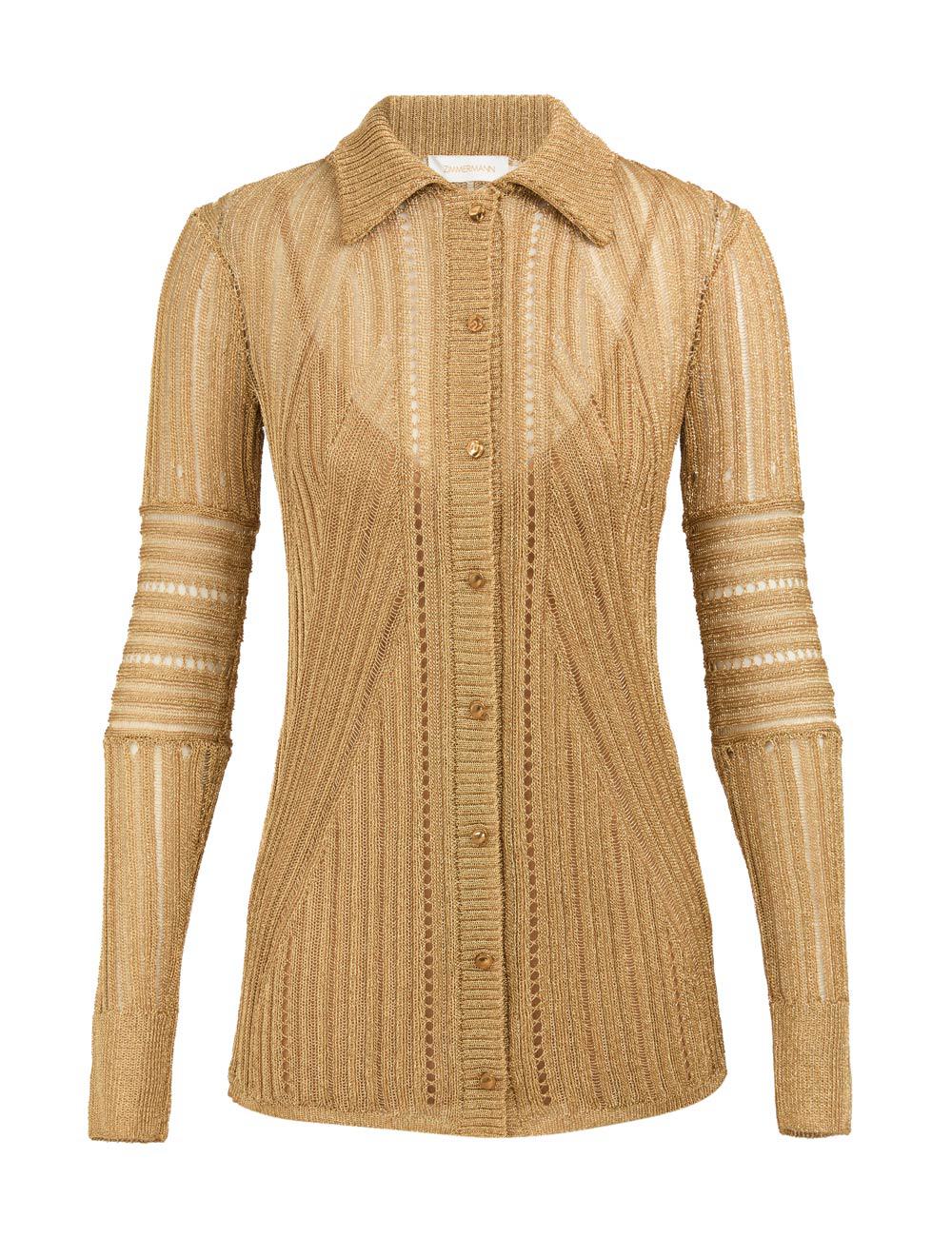 Rebellion Metallic Knit Shirt
