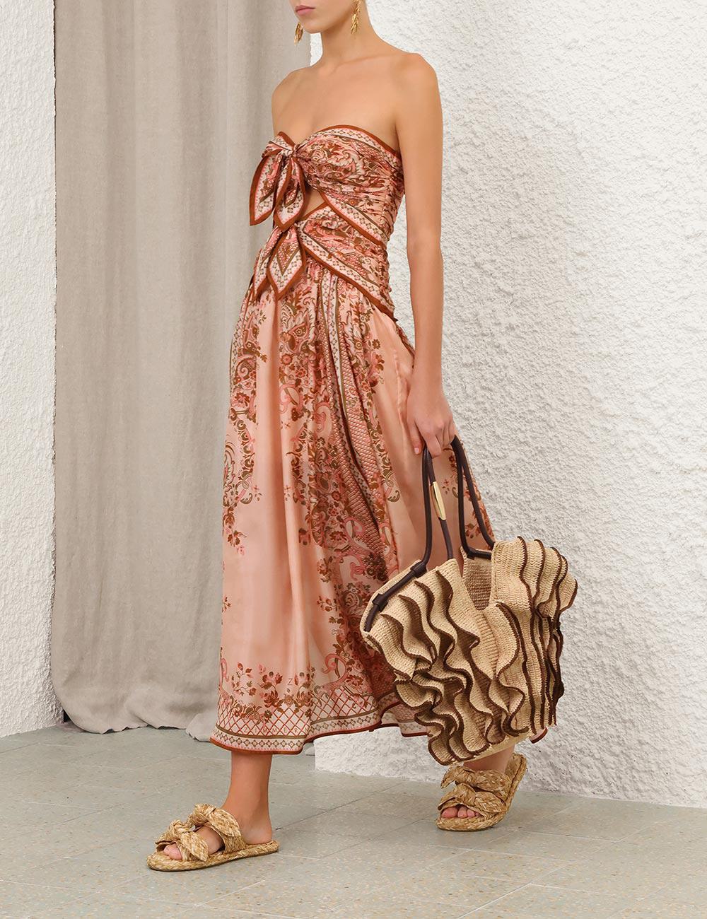 Aster Scarf Midi Dress