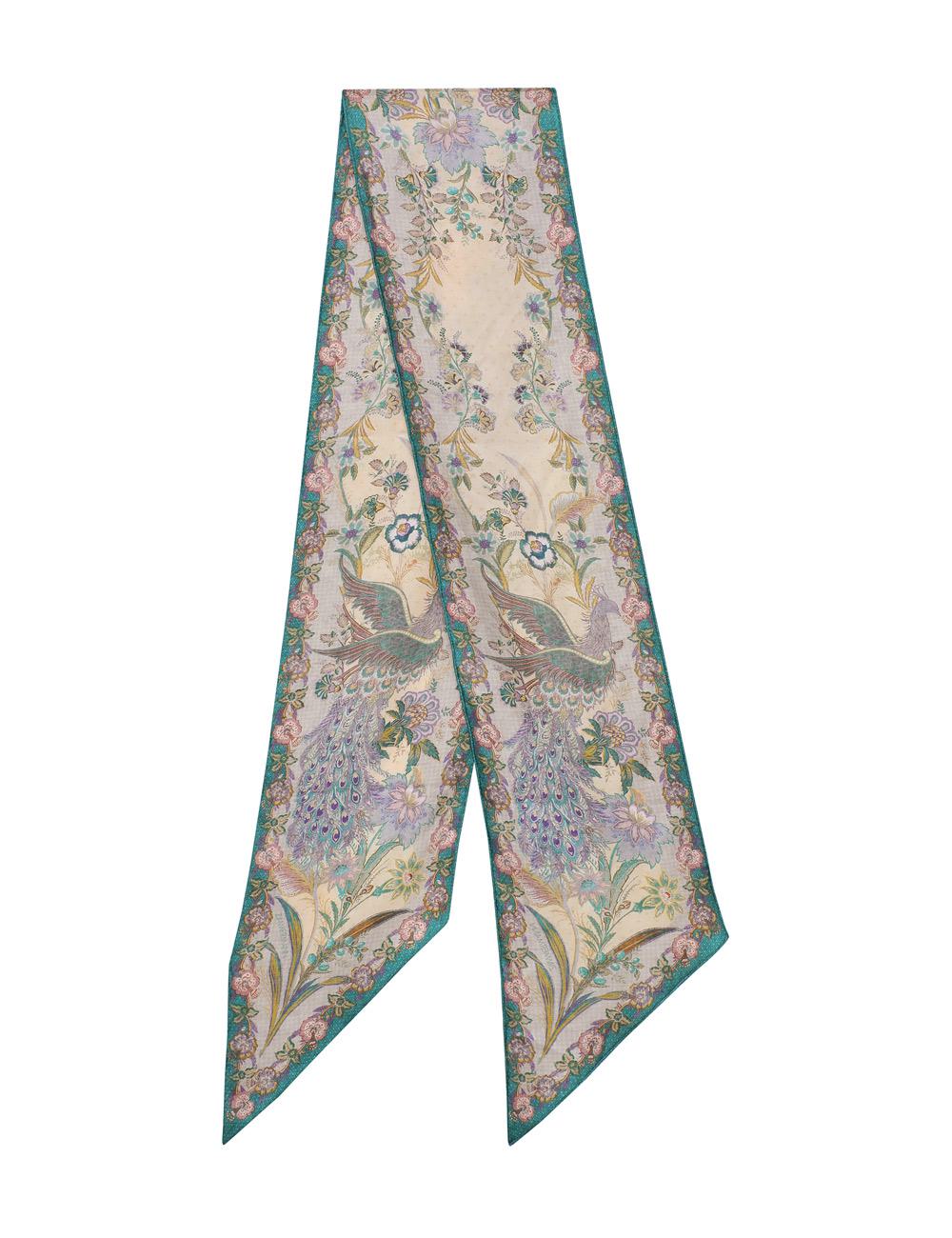 Printed Silk Neck Scarf