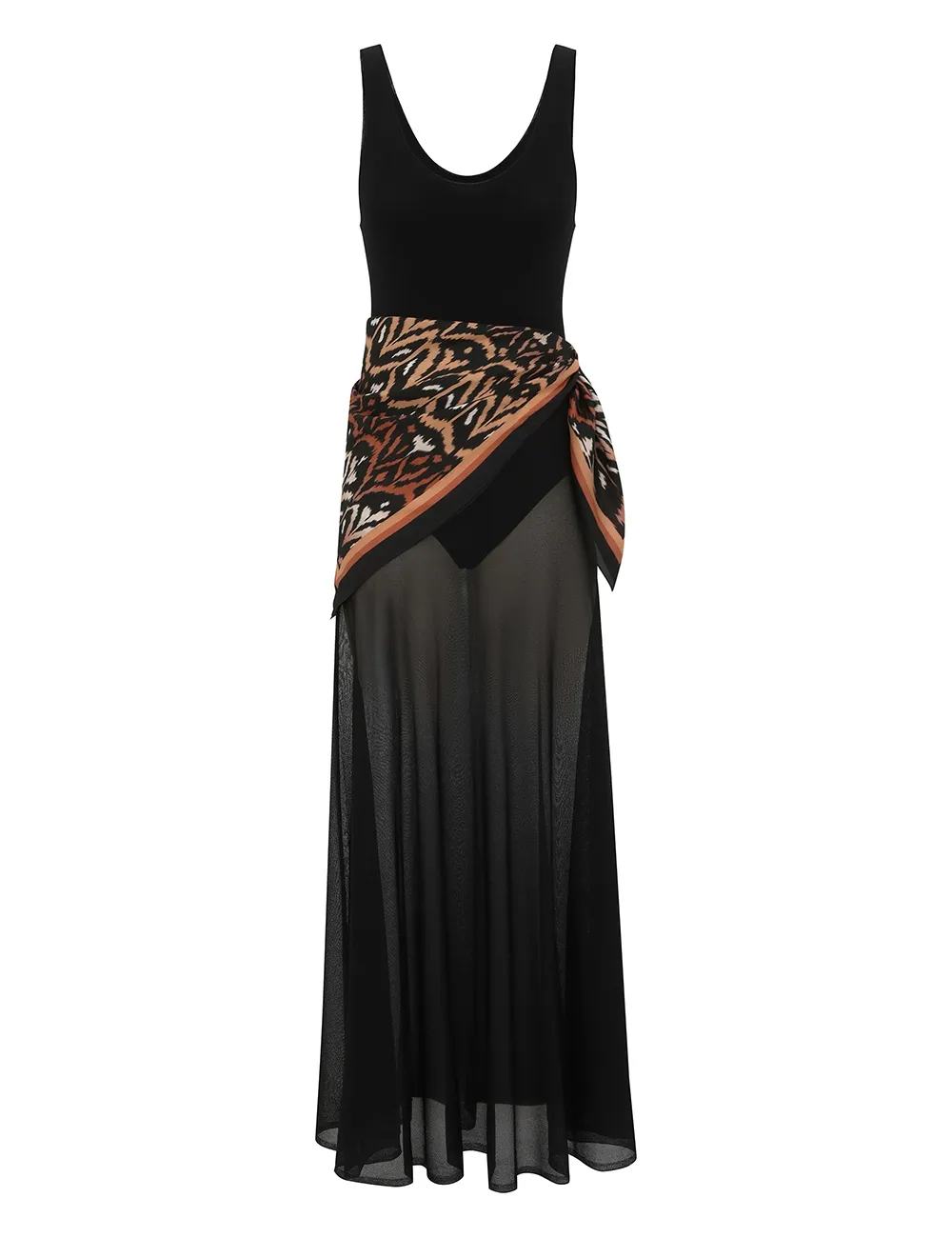 Aster Scarf Maxi Dress