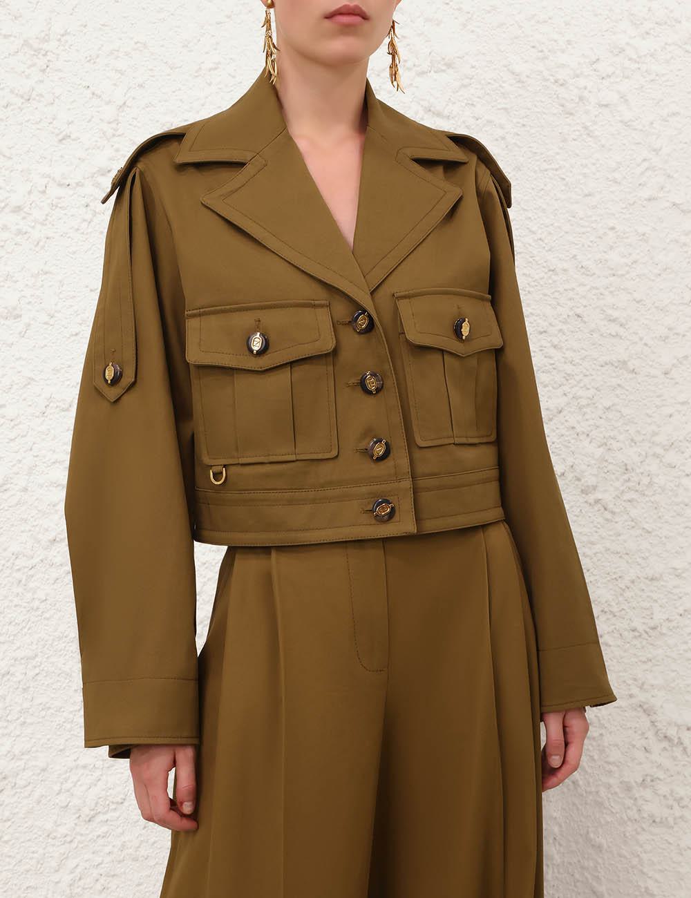 Luna Drill Cargo Jacket