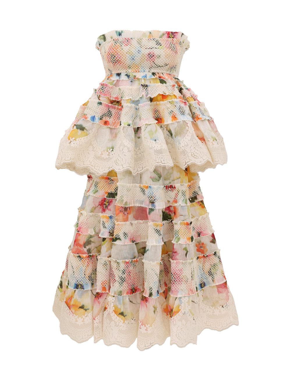 Alchemy Shirred Midi Dress