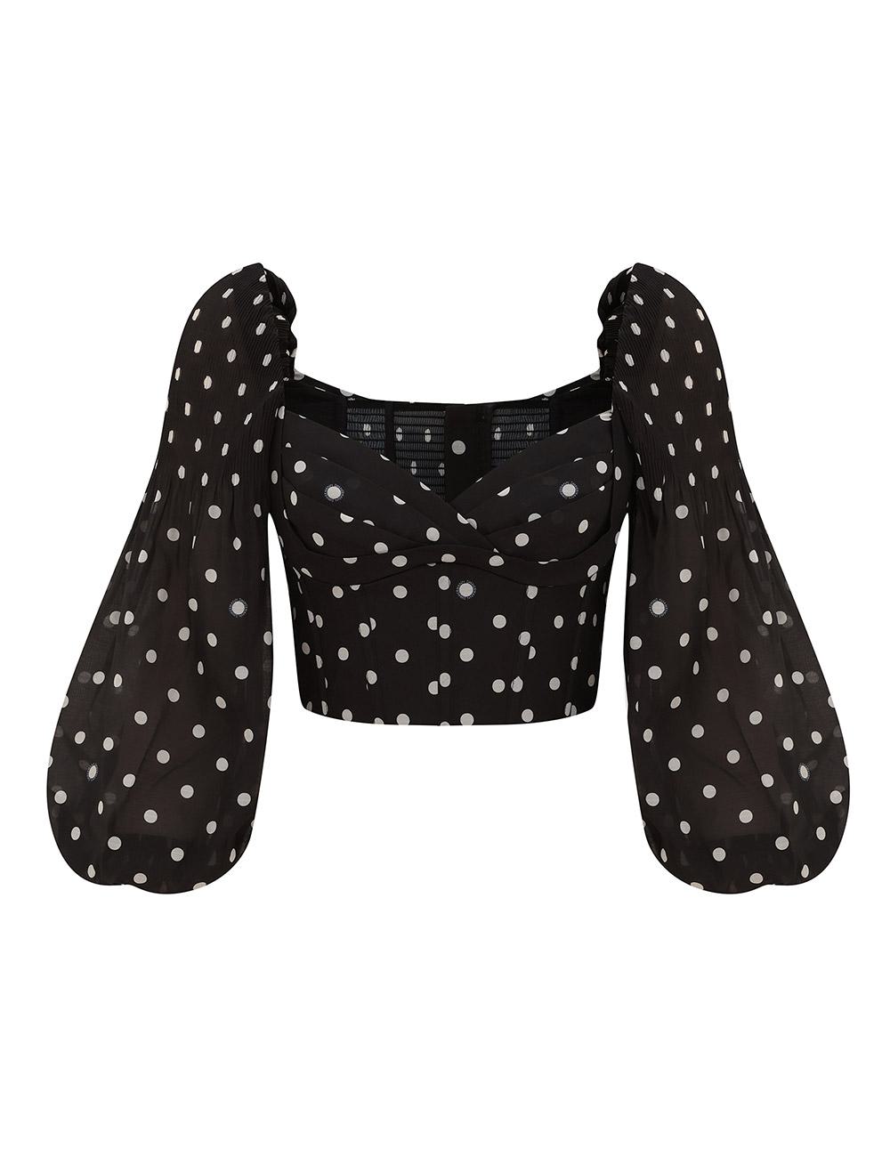 Pleated Draped Bodice