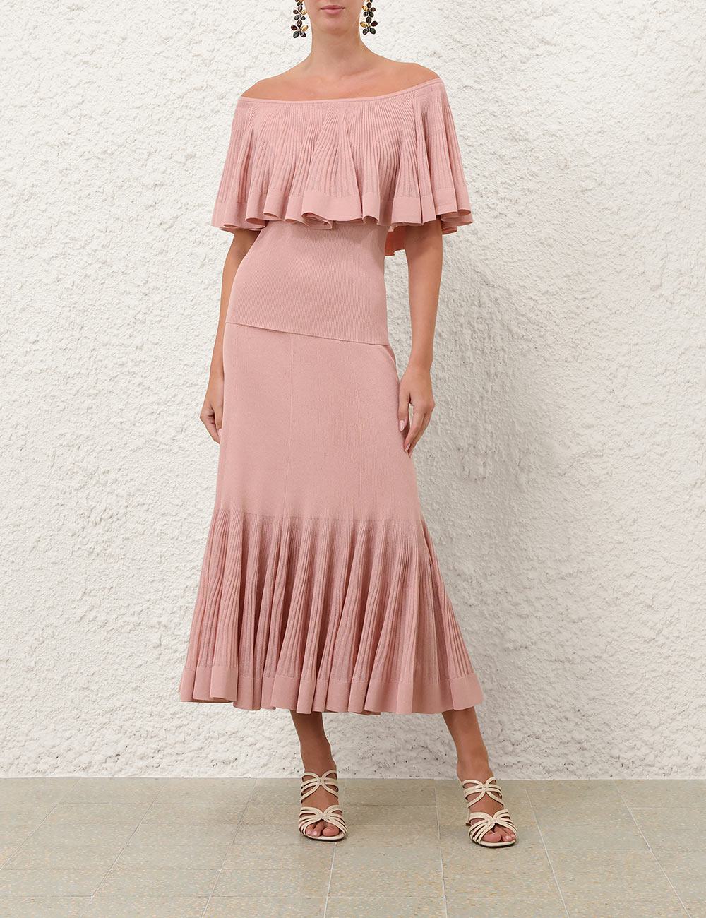 Luna Pleated Frill Skirt