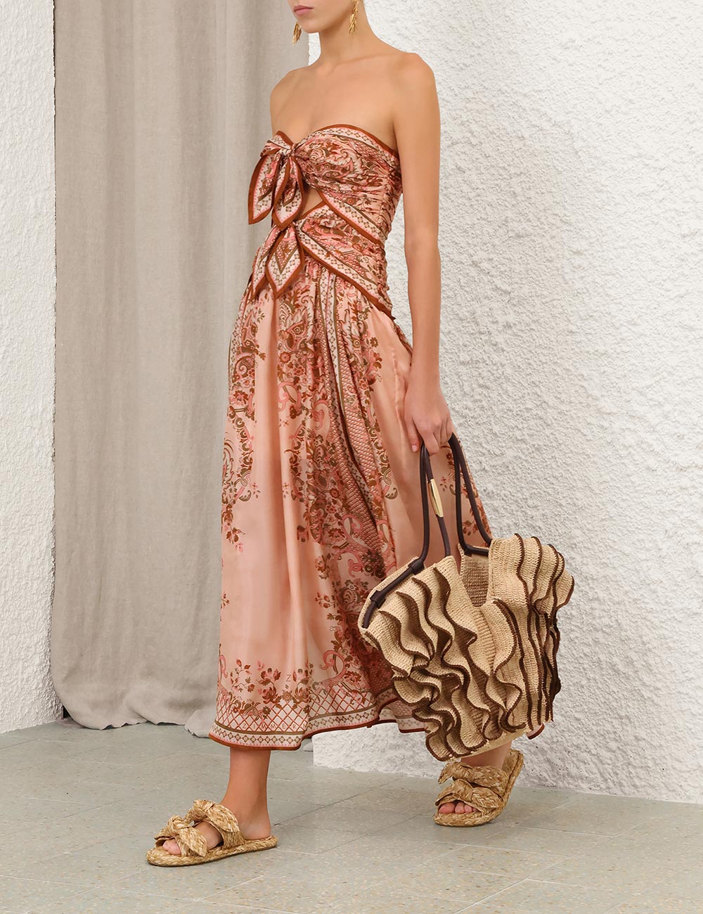 Aster Scarf Midi Dress
