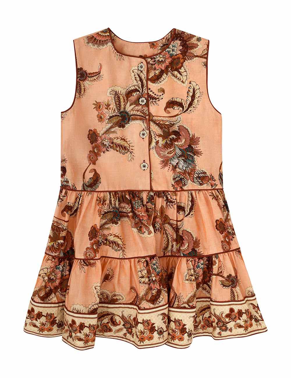 Aster Kids Contrast Hem Dress