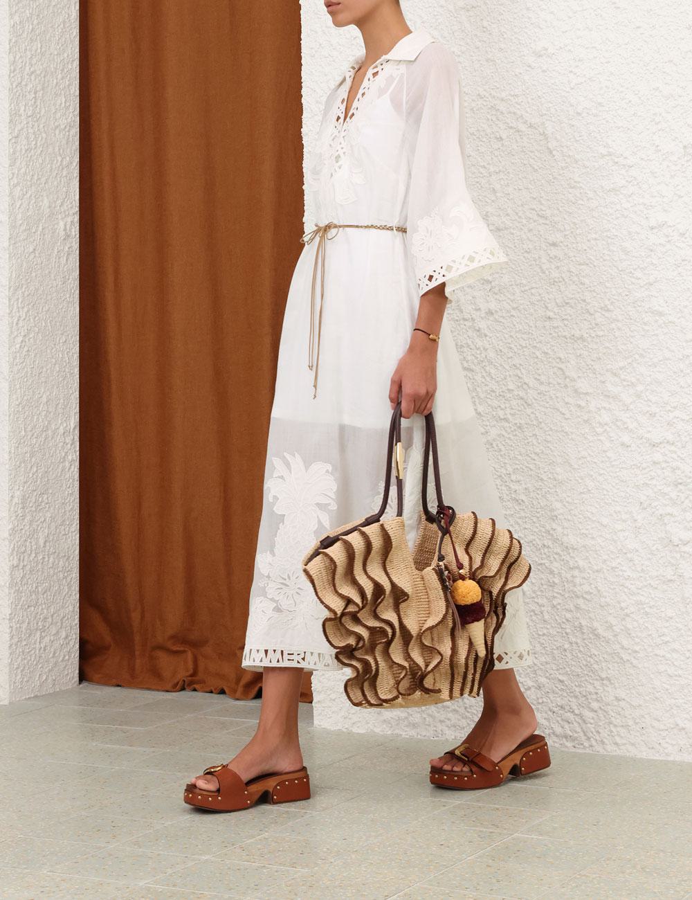 Indra Embroidered Maxi Dress