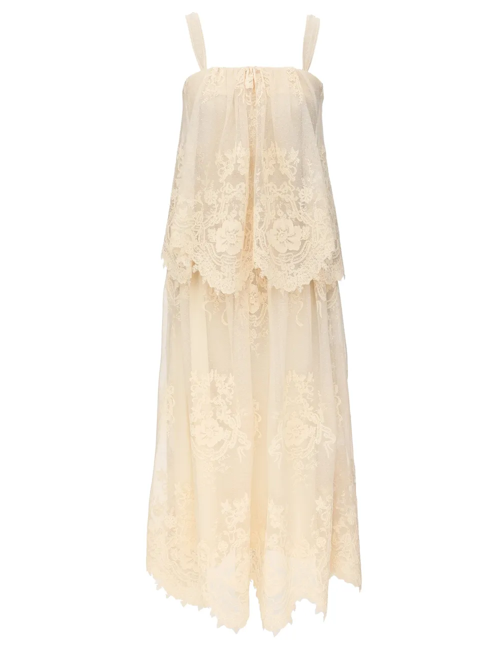 Luna Tiered Lace Slip