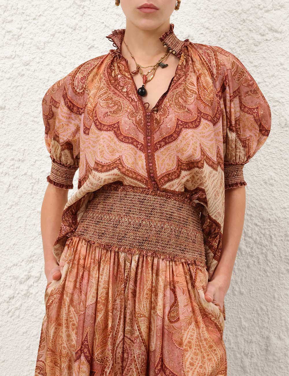 Wanderlust Frill Blouse