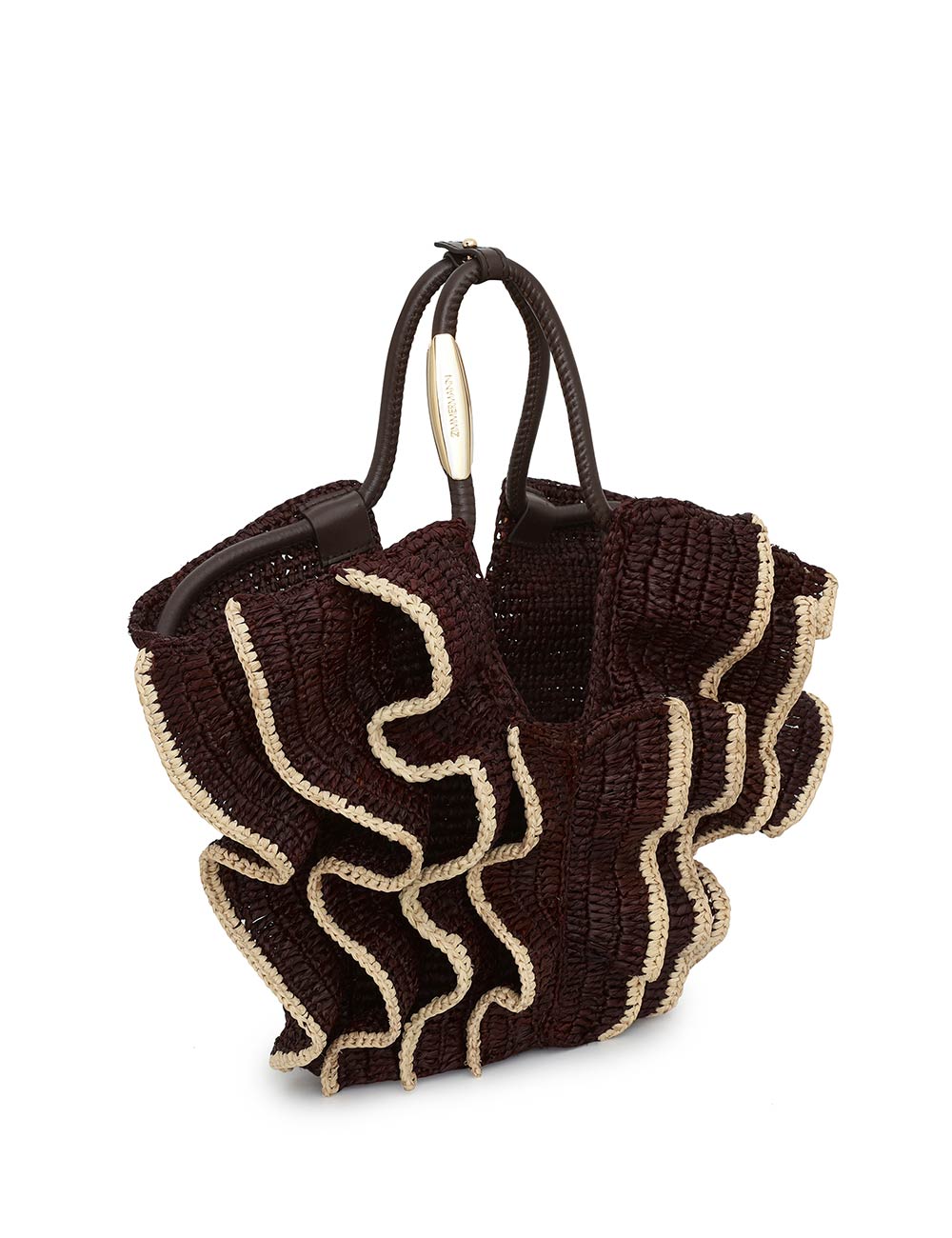 Goldentime Small Ruffle Tote