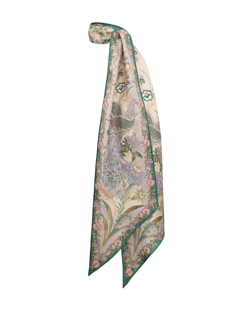 Printed Silk Neck Scarf