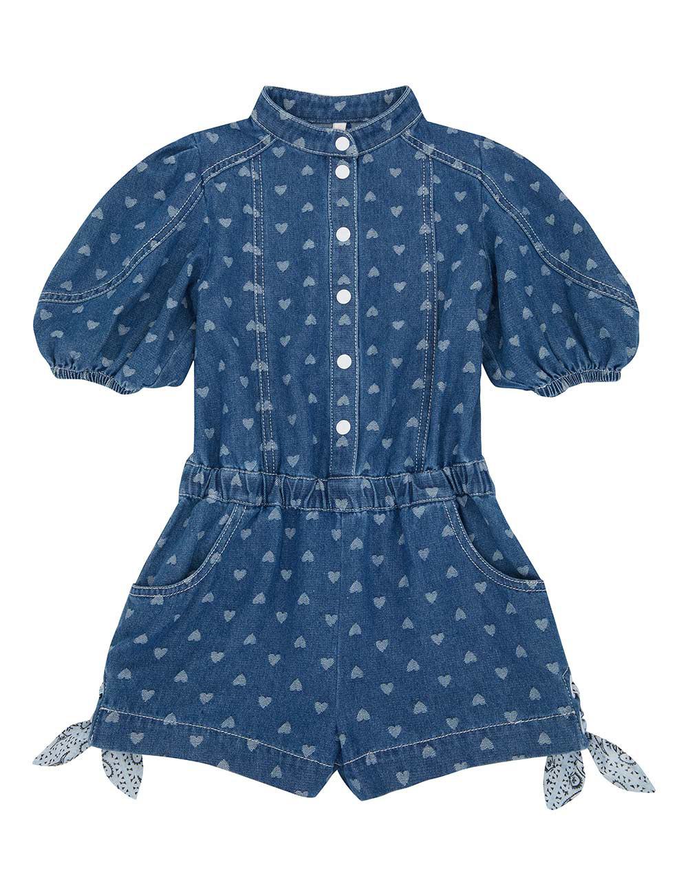 Awaken Kids Denim Playsuit
