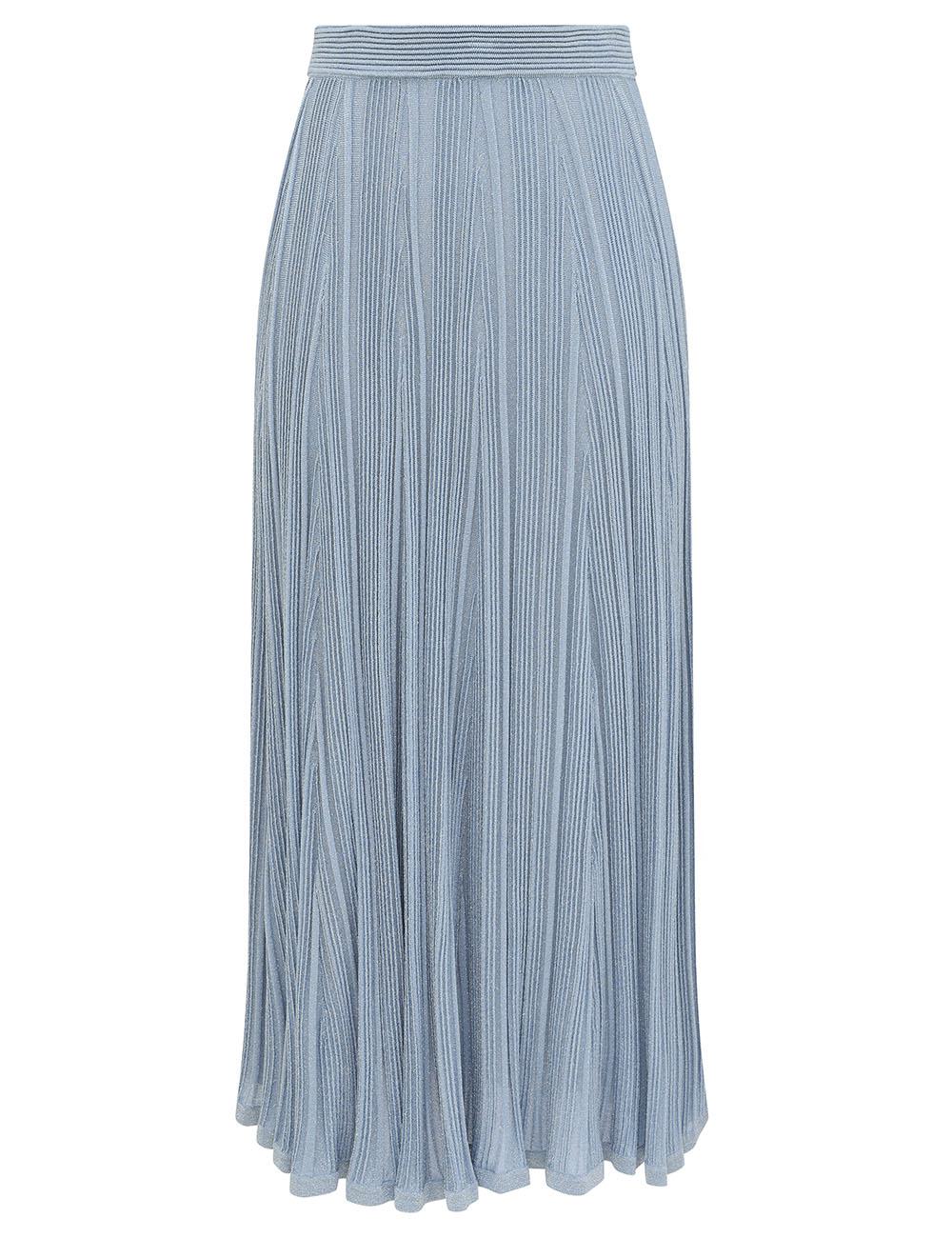 Aster Metallic Midi Skirt