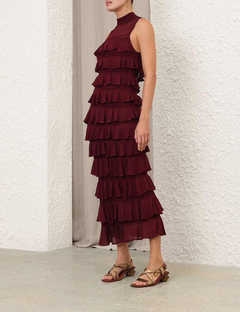 Rebellion Frill Midi Dress