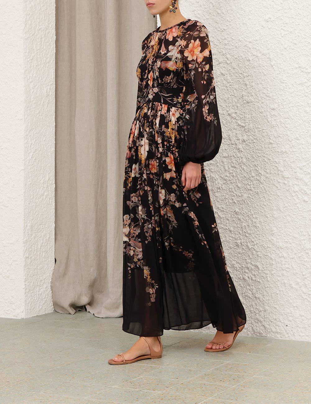 Carousel Billow Maxi Dress